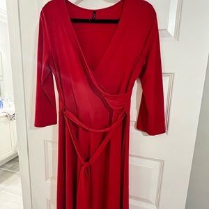 Large red dress